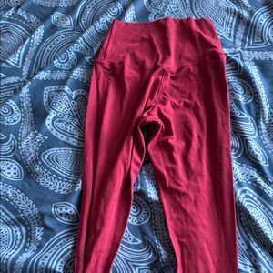 Aerie Red Boot Cut Pants